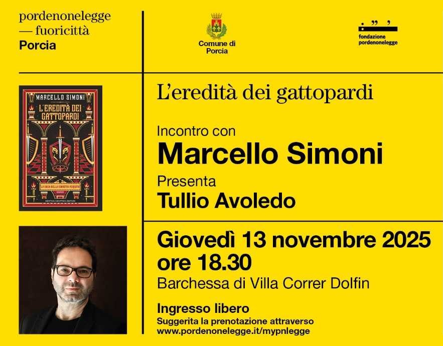 Pordenonelegge. Incontro con Marcello Simoni | 13 novembre 2025