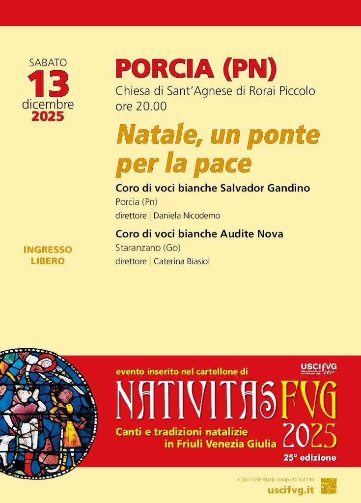 Concerto “Natale, un ponte per la pace” | 13 dicembre 2025